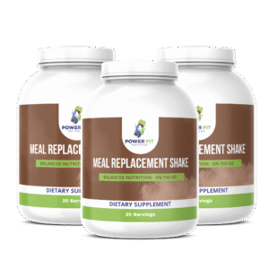 POWER FIT METHODS – Meal Replacement Shake – 3 Jars (60 Servings)